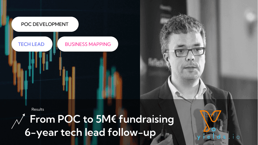 26lights' case results for Yields.io: from POC to 5M€ fundraising, a 6-year tech lead follow-up