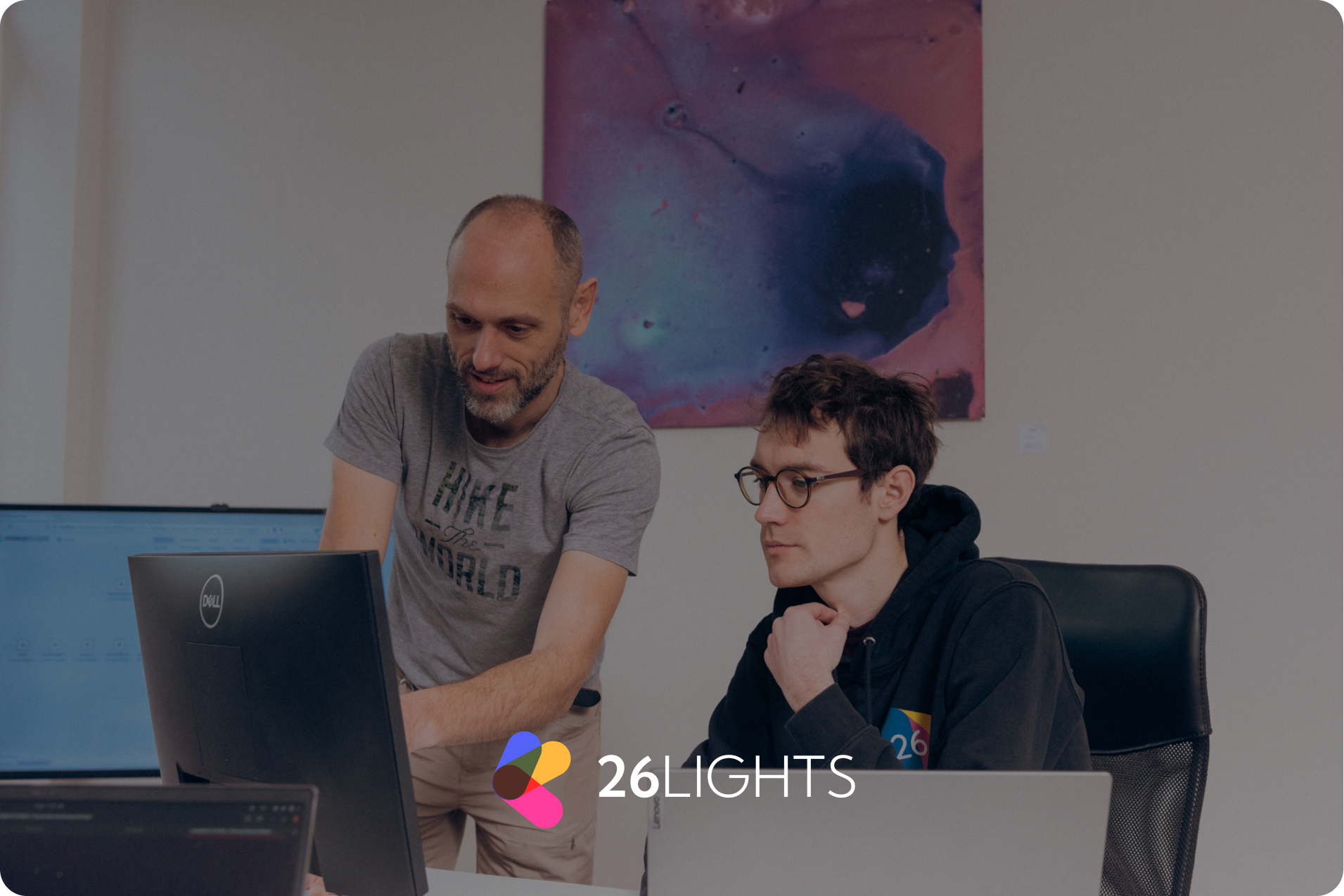 A picture of Olivier Samyn and Guillaume Dacier from 26lights.